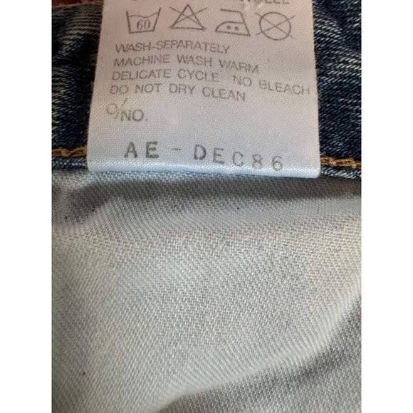 Vintage Distressed Edwin Tokyo Jeans L.A. Slim Fit W33 L34 90s - Picture 15 of 16